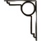 Ekena Millwork Maria Wrought Iron Bracket, (Triple center brace), Antiqued Warm Silver 2"W x 10"D x 12"H BKTM02X10X12TMAAWS - alternate 7